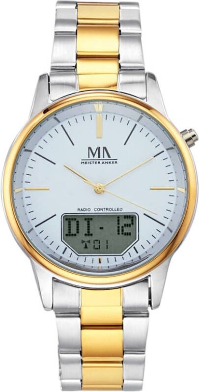 Meister Anker Herenhorloge met digitale weergave Multicolor