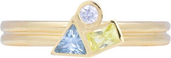 Anna + Nina Gala Pinky ring verguld