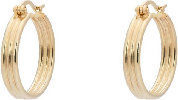 Anna + Nina Poetic Hoop oorringen verguld