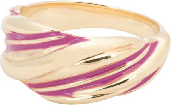 Anna + Nina Twist & Twirl ring verguld