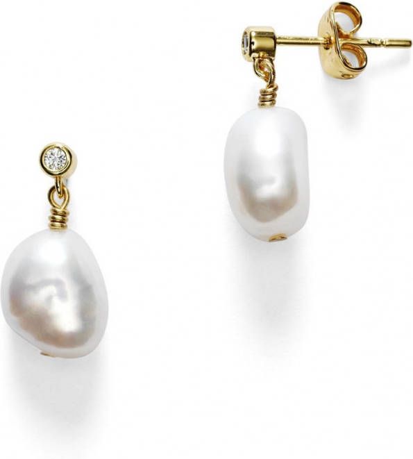 ANNI LU Pearly oorbellen verguld