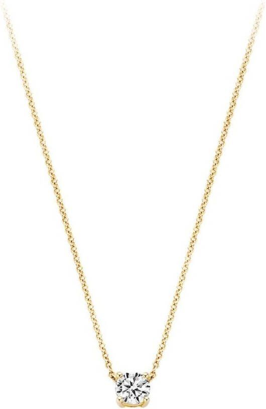Blush Ketting van 14 karaat geelgoud met zirkonia 3049YZI