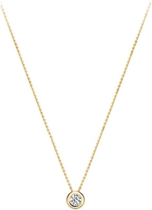 Blush Ketting van 14 karaat geelgoud met zirkonia 3052YZI