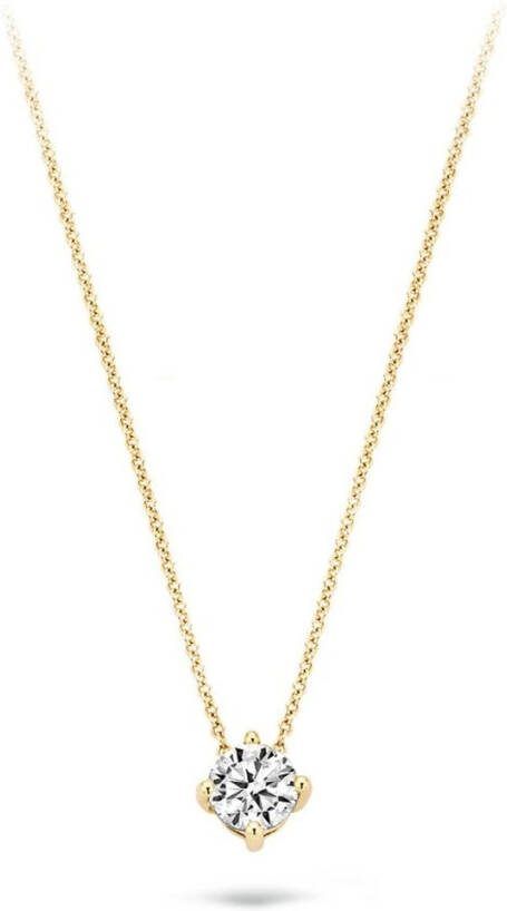 Blush Ketting van 14 karaat geelgoud met zirkonia 3057YZI