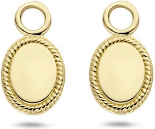 Blush Oorbedels van 14 karaat geelgoud 9069YGO