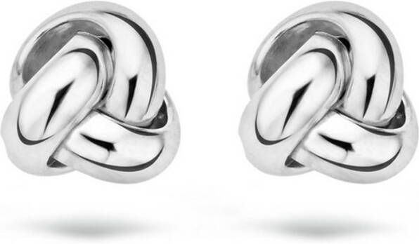 Blush Oorknopjes van 14 karaat witgoud 7157WGO