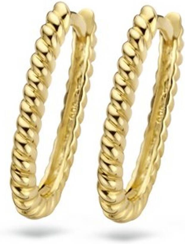 Blush Oorringen van 14 karaat geelgoud 7273YGO