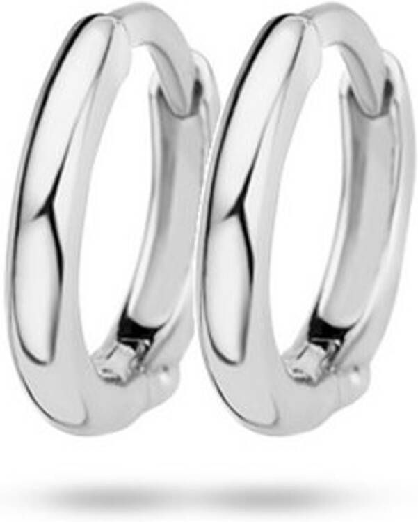 Blush Oorringen van 14 karaat witgoud 7221WGO