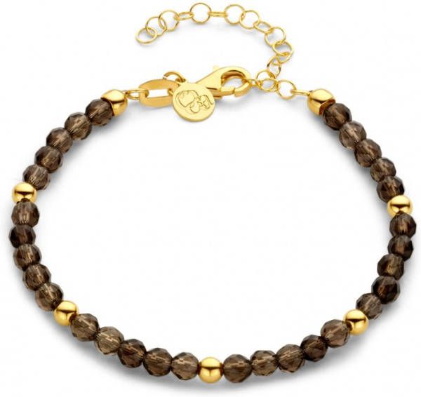 Casa Jewelry Garda Rookkwarts armband verguld