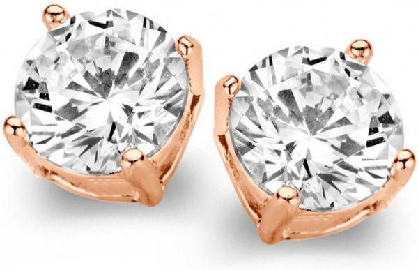 Casa Jewelry Oorknoppen Marry L van rosé, verguld