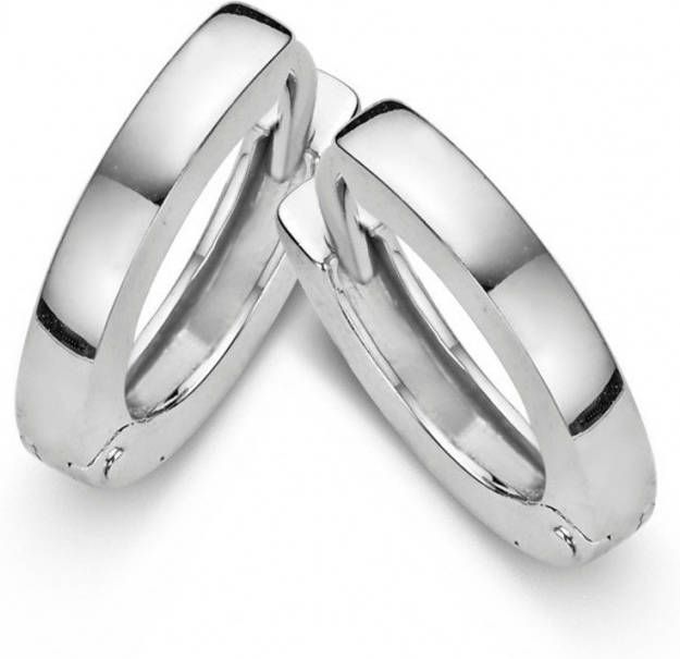 Casa Jewelry Plain Square oorringen van zilver