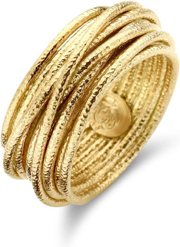 Casa Jewelry Wikkel Satin ring verguld