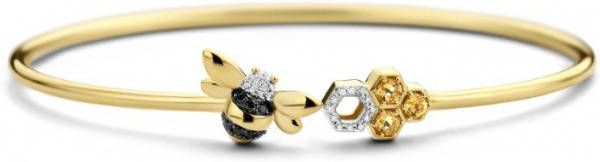Diamond Point Geelgouden armband 0 18 ct citrien Queen Bee