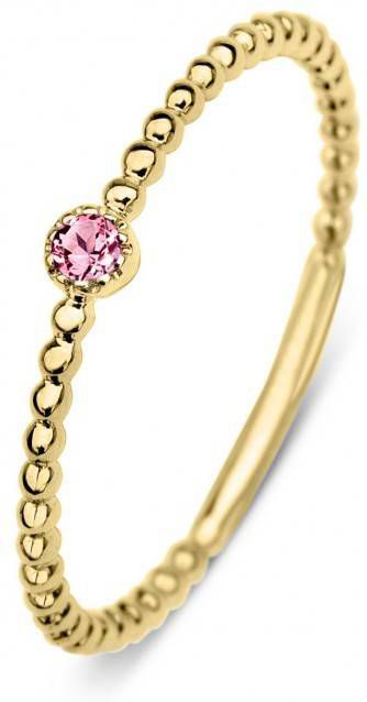 Diamond Point Geelgouden ring 0 04 ct toermalijn Joy