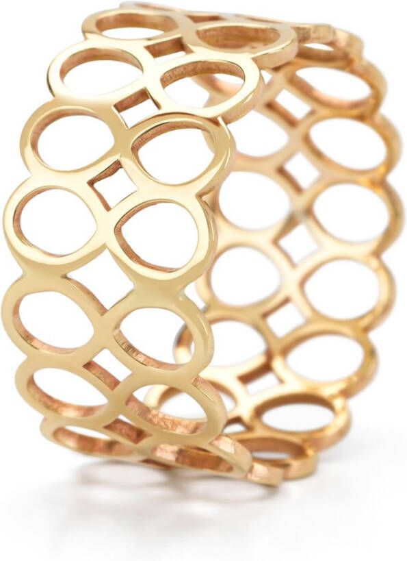 Diamond Point Geelgouden ring Marigold