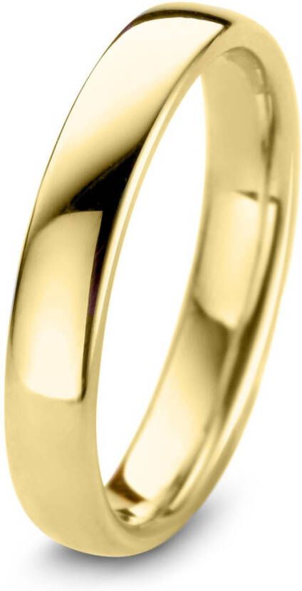 Diamond Point Geelgouden trouwring dames