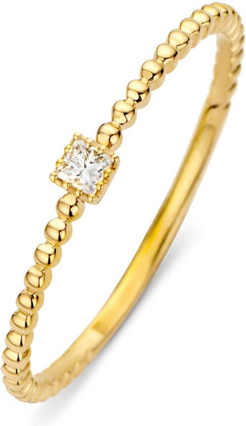Diamond Point Joy ring van 14 karaat geelgoud met 0 04 ct diamant
