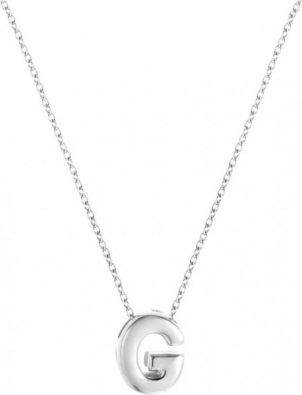 Diamond Point Witgouden collier Alphabet