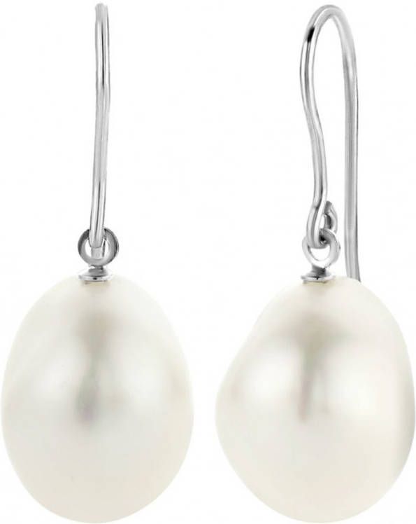 Diamond Point Witgouden oorsieraden barokparel Riviè, ra