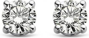 Diamond Point Witgouden solitair groeibriljant oorstekers, 0 22 ct 0 22 ct diamant Groeibriljant