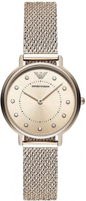 Emporio Armani Ar11129 Watch , Beige, Dames