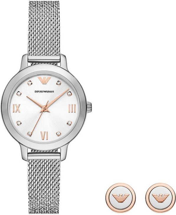 Emporio Armani Horloge en oorknopjes in set van 2 AR80065SET