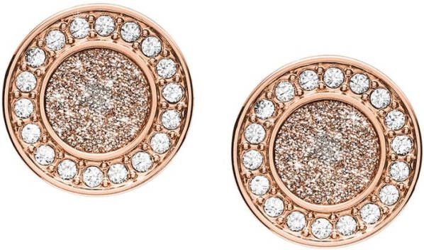 Fossil Classics oorknopjes met zirkonia JF03263791