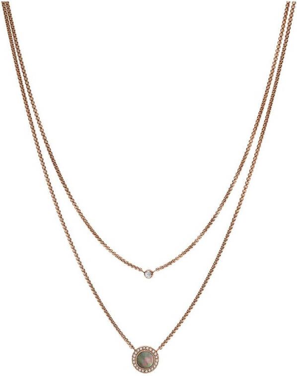 Fossil collier JF02953791 Misty Autumn rosé