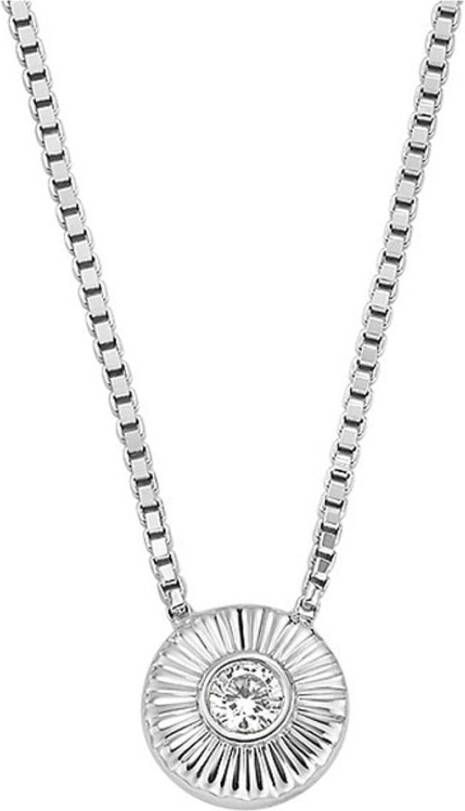 Fossil Ketting van zilver met zirkonia JFS00618040