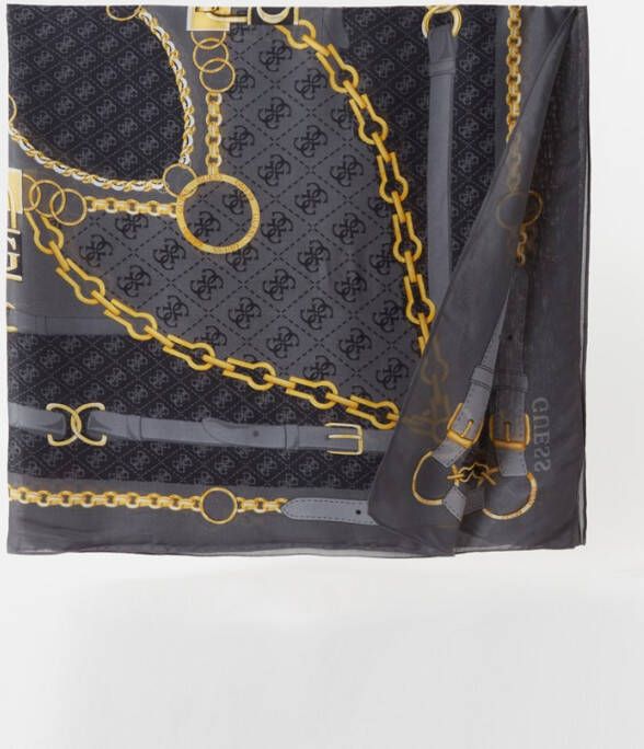 Guess Kefiah sjaal met logo 130 x 130 cm