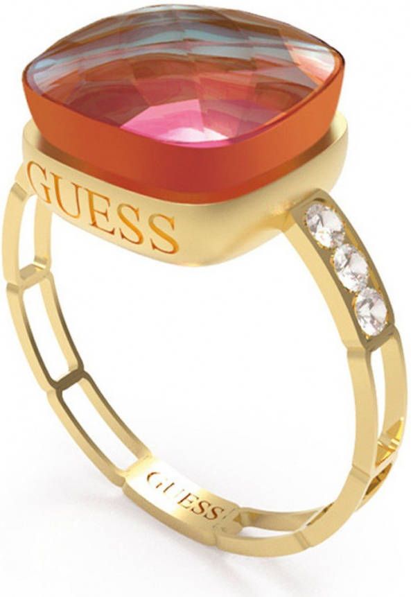 Guess Ring met Padparadscha en kristal JUBR01236JWYGPD54