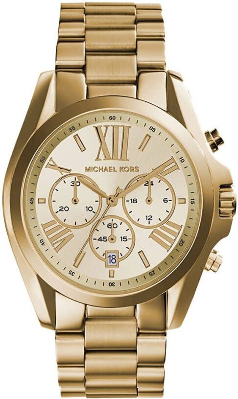 Michael Kors Bradshaw Gold Mk5605 Watch , Geel, Dames
