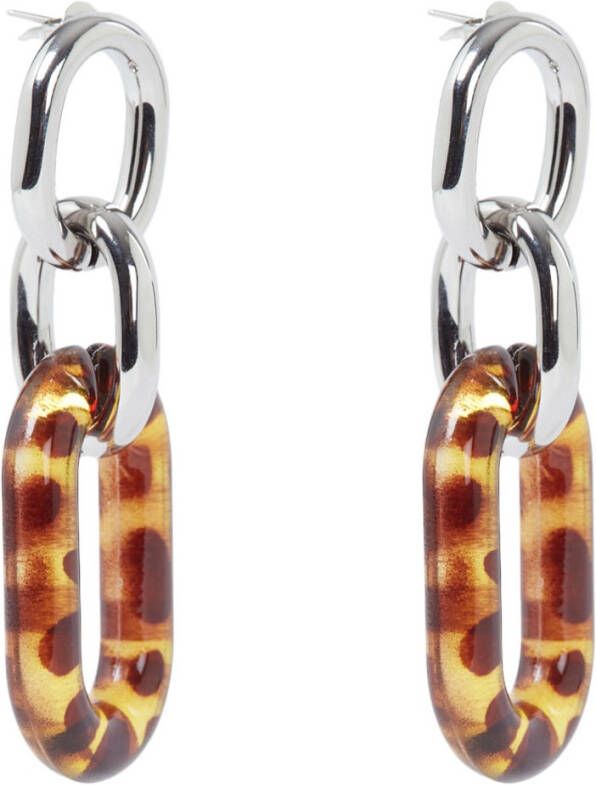 My Jewellery bruine grote oorhangers