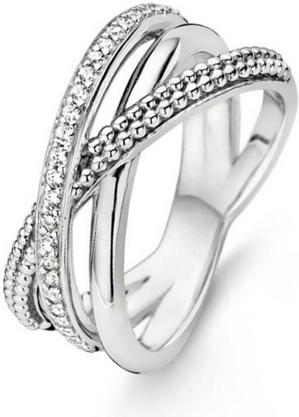 TI SENTO Milano Ring van zilver met zirkonia 12022ZI