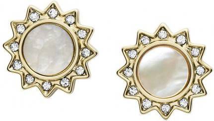 Fossil oorbellen Vintage Glitz JF03423710 goudkleur