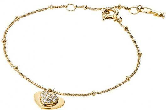 Michael Kors zilveren armband Love goudkleurig MKC1118AN710
