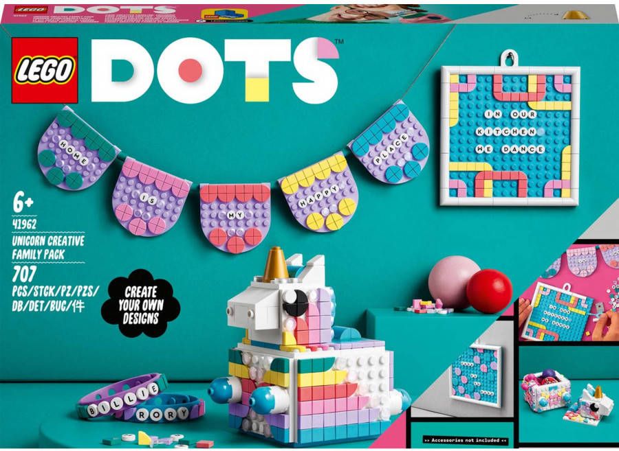 Lego DOTS Unicorn Creative Family Pack Toy Crafts Set(41962 )