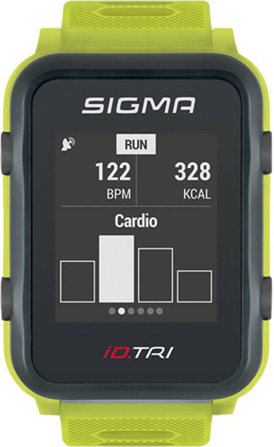 Sigma Sporthorloge set Id.tri Waterdicht/gps Lichtgroen