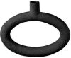 Present Time Decoratieve objecten Vase Ring oval wide polyresin Zwart online kopen