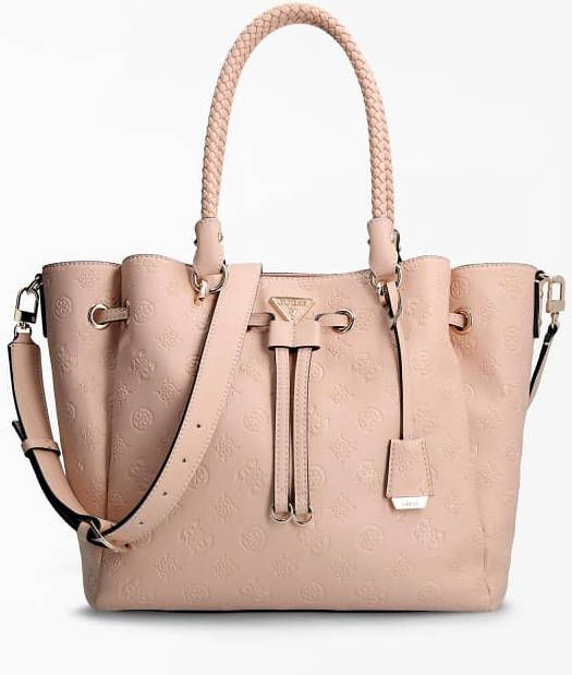 Guess Helaina Large Drawstring Bucket Bs22Gu08 Pg840331 shoulder bag , Beige, Dames