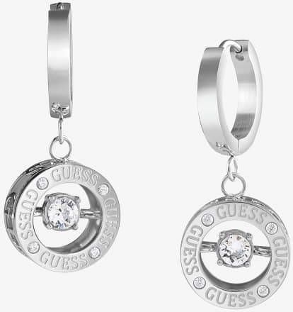 Guess Oorbellen Earrings Solitaire JUBE01463JWRHT Zilverkleurig