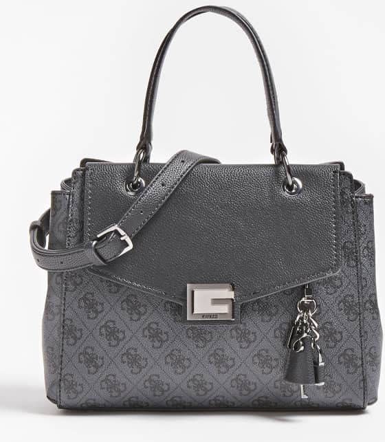 Guess Handtas Valy Small Girlfriend Satchel Grijs