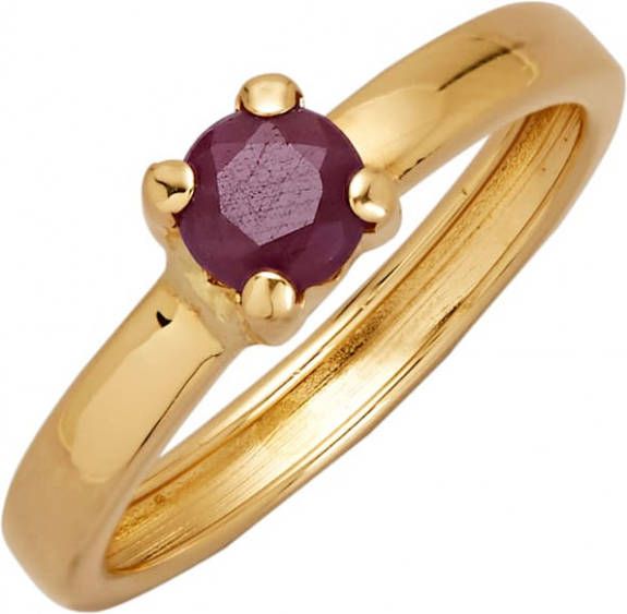 KLiNGEL Damesring met robijn Goudkleur