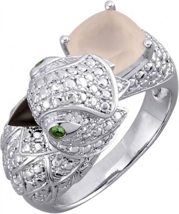 KLiNGEL Damesring van echt zilver Roze