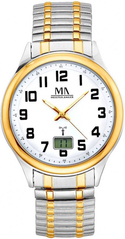 Radiografisch herenhorloge bicolor Meister Anker zilverkleur/goudkleur