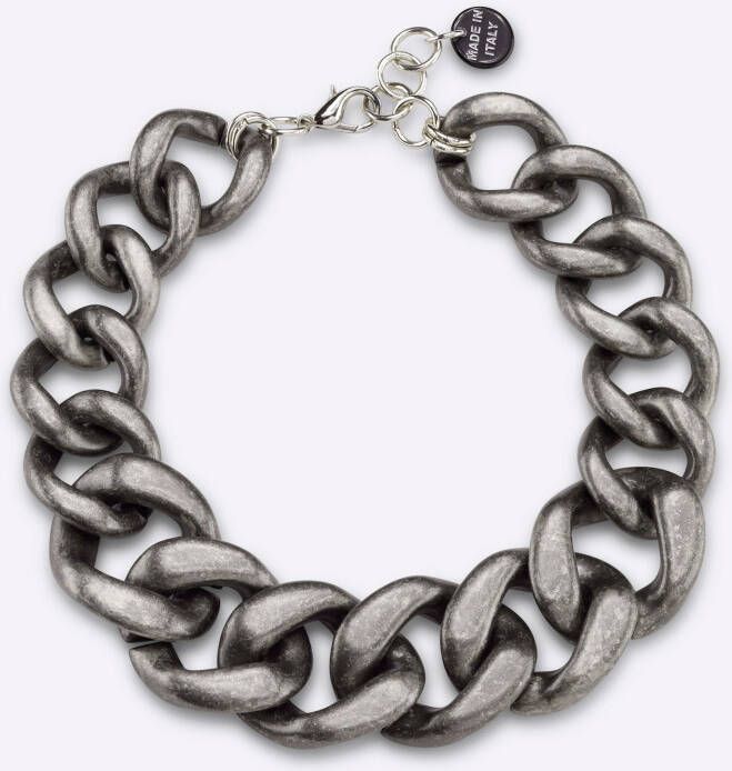 Ketting in oudzilverkleur van heine