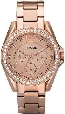 Fossil Horloges Riley ES2811 Rosé, goudkleurig