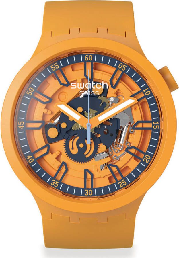 Swatch Big Bold SB01O101 Fresh Orange horloge