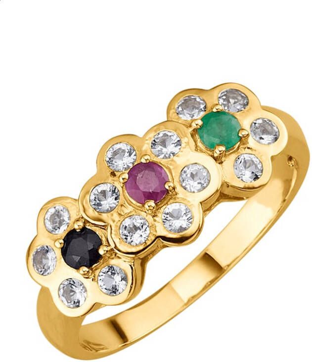 Diemer Farbstein Damesring met edelstenen Multicolor