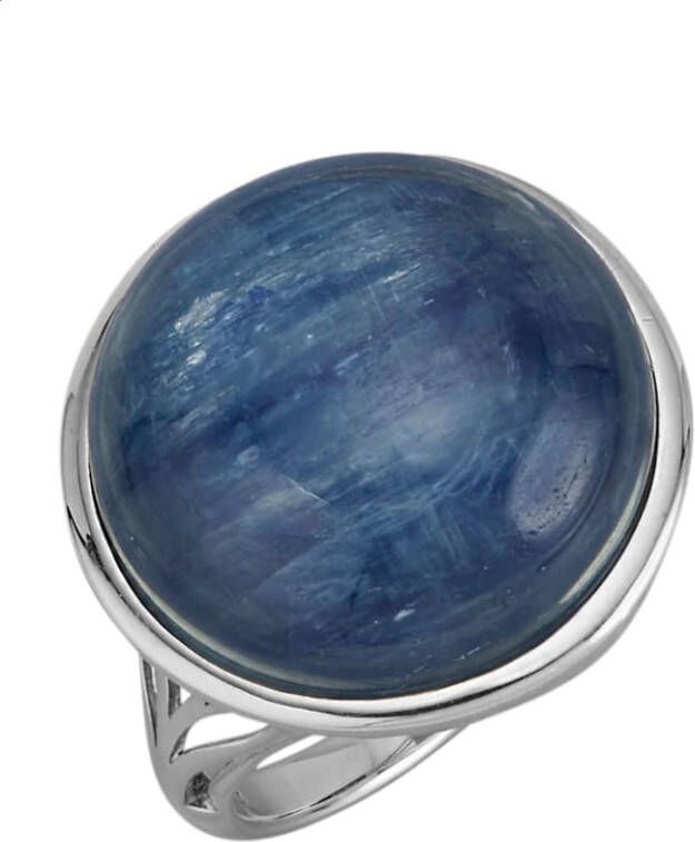 KLiNGEL Damesring met kyaniet, van echt zilver Zilverkleur